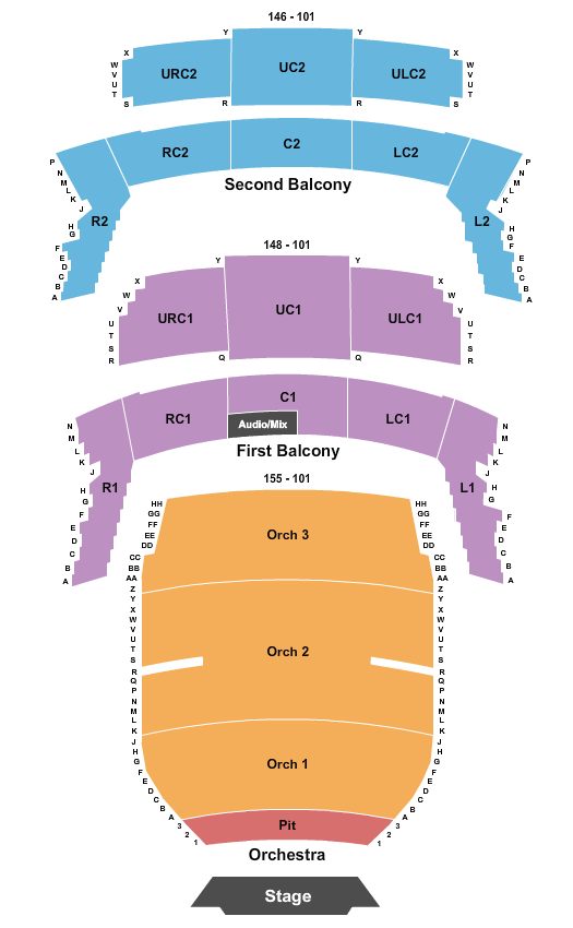 Bass Concert Hall Sound Of Music Seating Chart